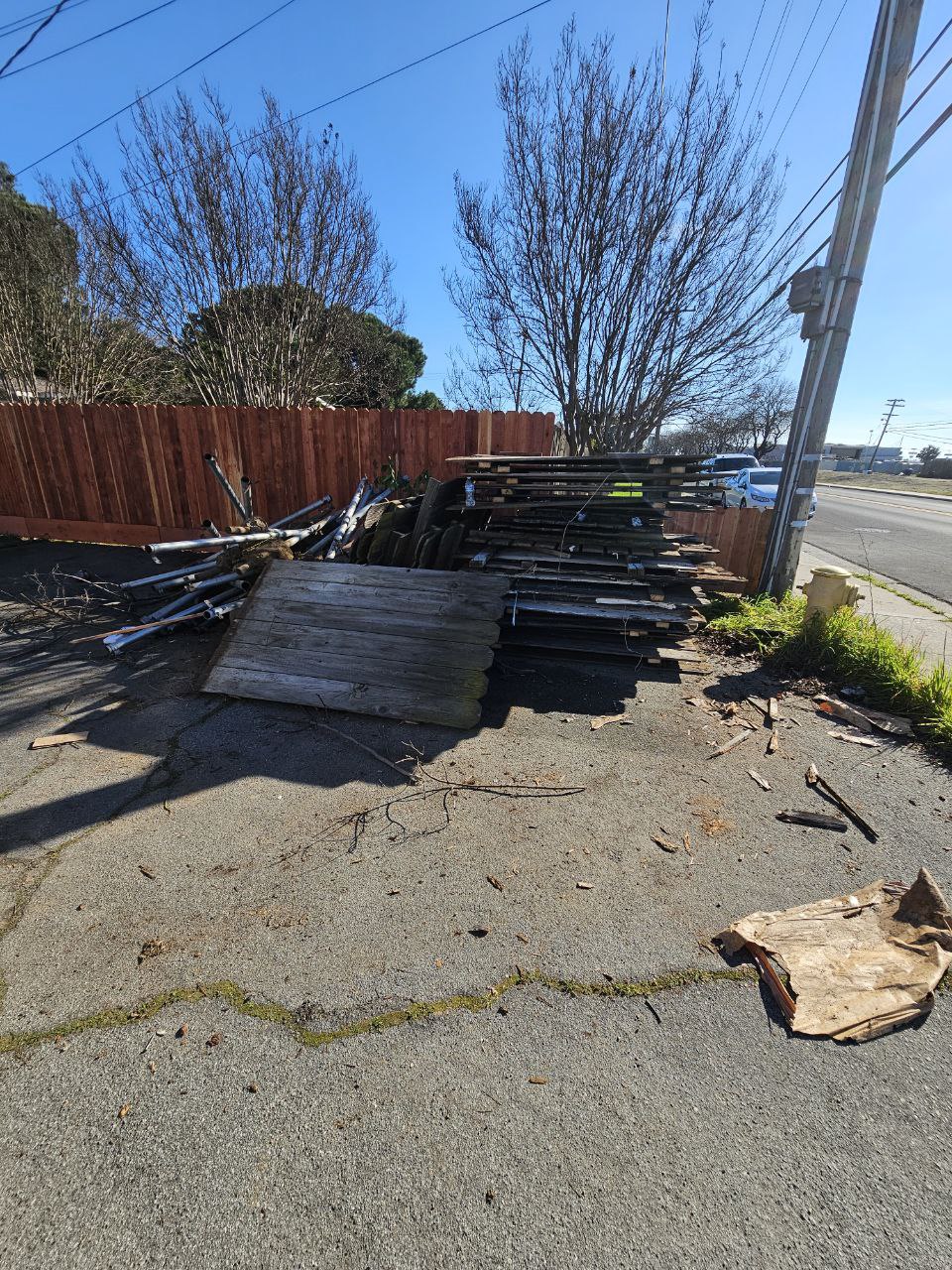 Home 9 5 Fence clean up before Paul